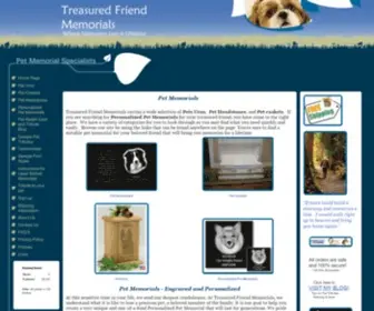 Treasuredfriendmemorials.com(Pet Urns) Screenshot