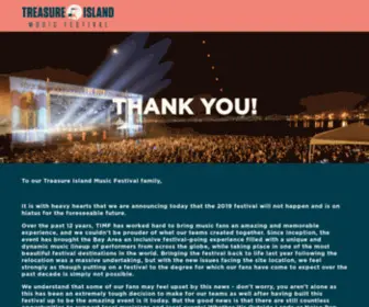 Treasureislandfestival.com(Treasure Island Music Festival) Screenshot
