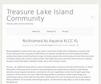 Treasurela.com(Treasure Lake Online Community) Screenshot