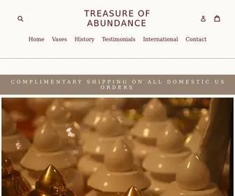 Treasureofabundance.com(Tibetan Treasure Vases) Screenshot