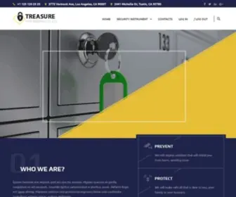 Treasuresafekeeping.com(Security Agency) Screenshot