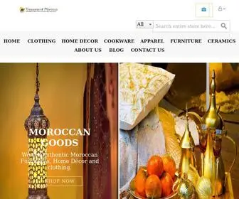 Treasuresofmorocco.com(Treasures of Morocco) Screenshot