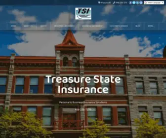 Treasurestateins.com(Treasure State Insurance) Screenshot