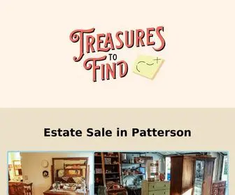 Treasurestofind.com(Estate Sales by Treasures To Find) Screenshot