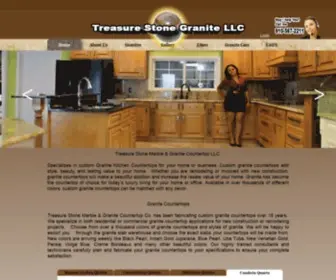 Treasurestonegranitellc.com(Marble and Granite Countertops) Screenshot