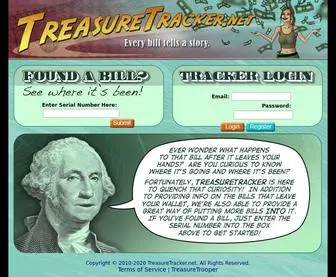 Treasuretracker.net(Treasuretracker) Screenshot