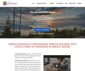 Treasurewebdesigns.com(Affordable Website Design) Screenshot