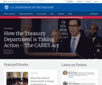 Treasury.gov(Front page) Screenshot
