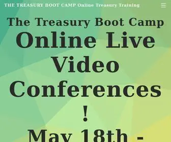 Treasurybootcamp.com(The Treasury Boot Camp online treasury training course) Screenshot