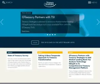 Treasurystrategies.com(Home page content) Screenshot