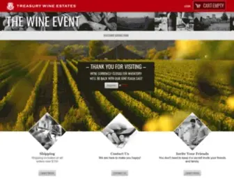 Treasurywineevent.com(Treasury Wine Event) Screenshot