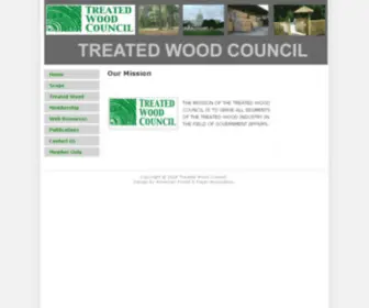 Treated-Wood.org(Treated Wood Council) Screenshot