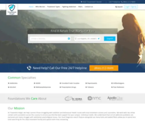 Treatmentangel.com(Treatment Angel) Screenshot