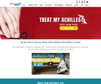 Treatmyachilles.com(Achilles tendon pain) Screenshot