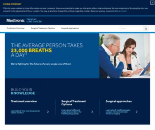 Treatmylungcancer.com(Treatment Options for Lung Cancer) Screenshot