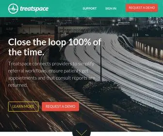 Treatspace.com(High-performance referral management software) Screenshot