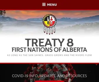 Treaty8.ca(Treaty 8 First Nations) Screenshot