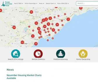 Trebhome.com(Toronto Real Estate Board) Screenshot