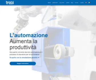 Trebi-BS.com(Robot per sbavatura e finitura dei metalli) Screenshot