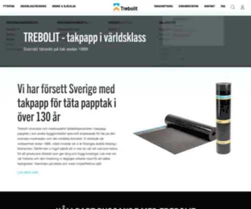 Trebolit.se(Vi utvecklar och säljer tätskikt för tak ( takpapp / papptak )) Screenshot