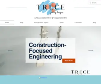Trecedesigns.com(Artisan Silver Jewelry) Screenshot