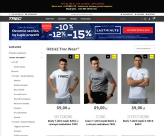 Trecwear.com(Sprawdź ofertę produktów Odzież Trec Wear®) Screenshot