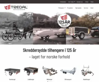 Tredal.no(Tredal tilhengere) Screenshot