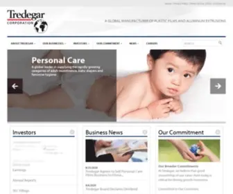 Tredegar.com(A GLOBAL MANUFACTURER OF PLASTIC FILMS AND ALUMINUM EXTRUSIONS) Screenshot