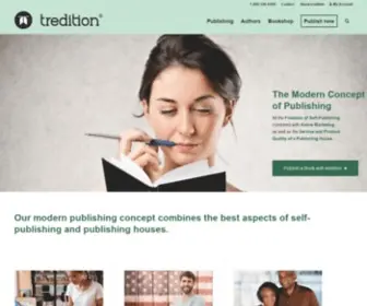 Tredition.com(Startseite) Screenshot