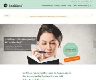 Tredition.de(Self-Publishing, Buch veröffentlichen, Buch verlegen) Screenshot