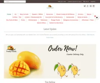 Tredyfoods.com(Create an Ecommerce Website and Sell Online) Screenshot