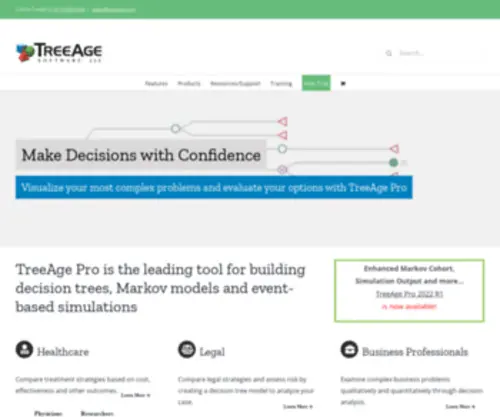 Treeage.com(TreeAge Software) Screenshot