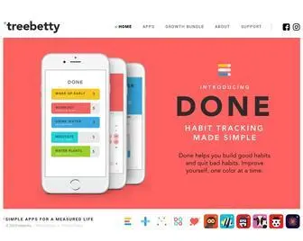 Treebetty.com(Simple Apps For a Measured Life) Screenshot