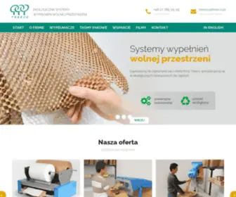 Treeco.pl(Ekologiczne wypełniacze do paczek i opakowań) Screenshot