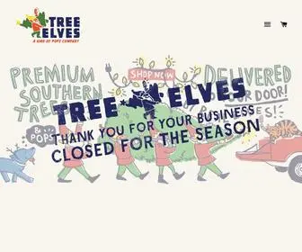 Treeelves.net(Frasier Fir Christmas Trees delivered to your home by real live elves) Screenshot