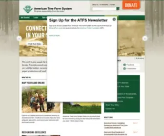Treefarmsystem.org(American Tree Farm System) Screenshot