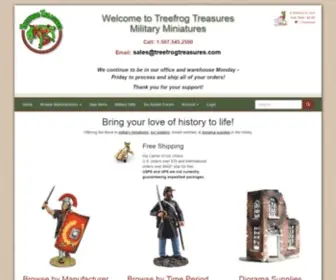 Treefrogtreasures.com(Treefrog Treasures Military Miniatures) Screenshot
