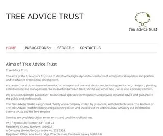 Treehelp.info(Tree Advice Trust) Screenshot