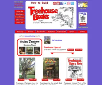 Treehouse-Books.com(How To Build Treehouses) Screenshot