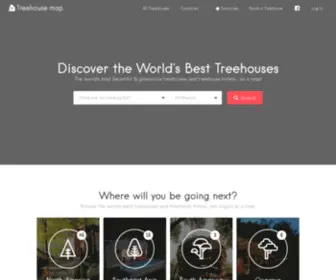 Treehousemap.com(Discover the World's Best Treehouses) Screenshot