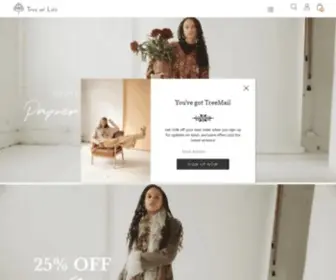 Treeoflife.com.au(Shop Boho Clothing & Homewares at Tree of Life) Screenshot