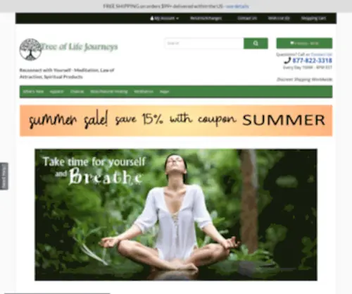 Treeoflifejourneys.com(How to meditate) Screenshot