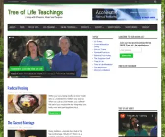 Treeoflifeteachings.com(Tree of Life Training and Events) Screenshot