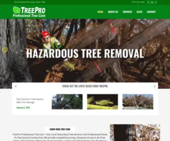 Treeprosonoma.com(TreePro Professional Tree Services) Screenshot