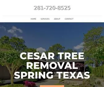 Treeremovalspringtexas.com(Tree Service) Screenshot