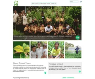 Trees4Trees.org(Non-profit foundation in Indonesia to empower local communities through partnership reforestation initiatives) Screenshot