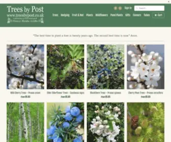 Treesbypost.co.uk(Trees by Post) Screenshot