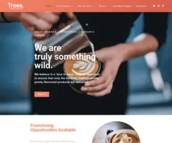 Treescoffee.com(Trees Cheesecake & Organic Coffee) Screenshot