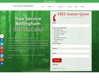 Treeservicebellingham.com(Get an affordable tree service Bellingham tree removal company) Screenshot