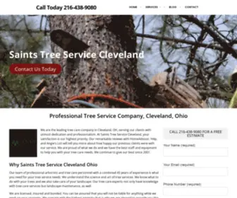 Treeserviceclevelandoh.com(Saints Tree Service Cleveland OH) Screenshot